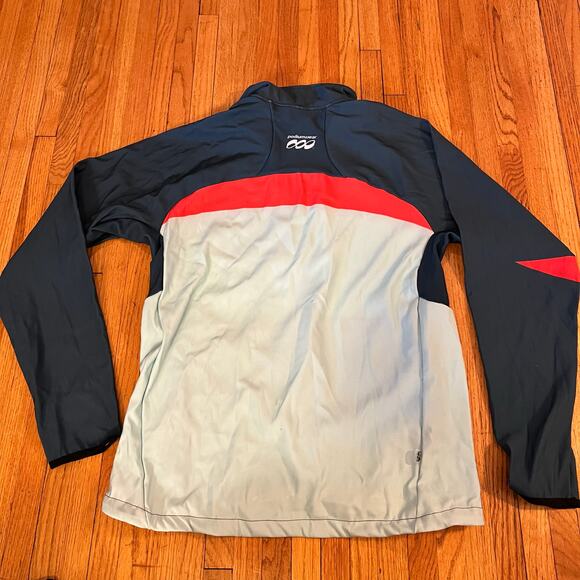 Podium Wear Jacket Adult XL Zip Performance Green Gray Running Coat - Picture 3 of 7